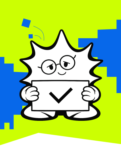 Loans NG mascot pointing at a checklist
